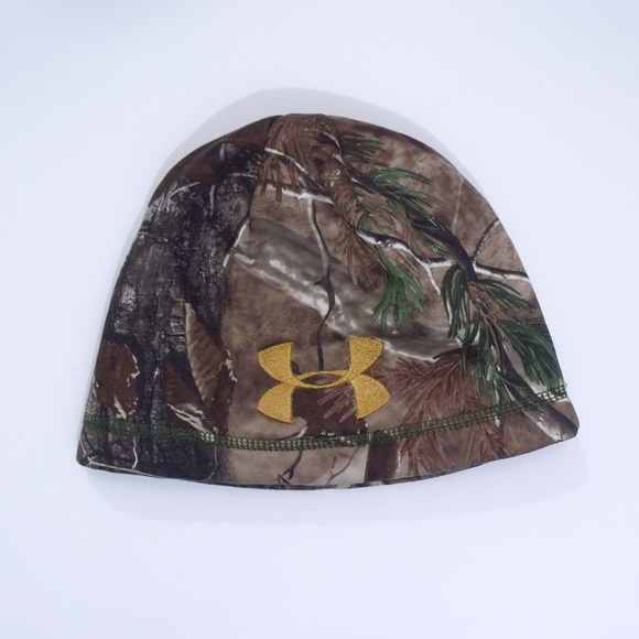 under armour camo beanie